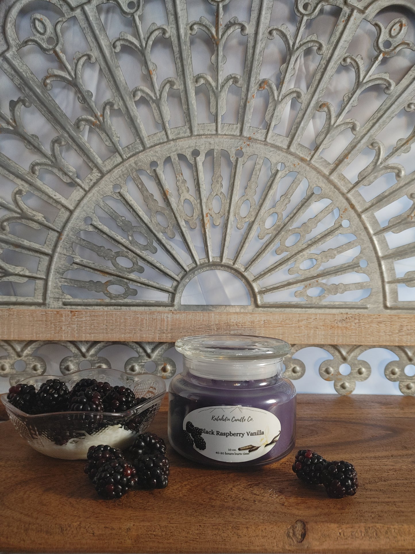 Black Raspberry Vanilla 10 oz. double wick soy candle