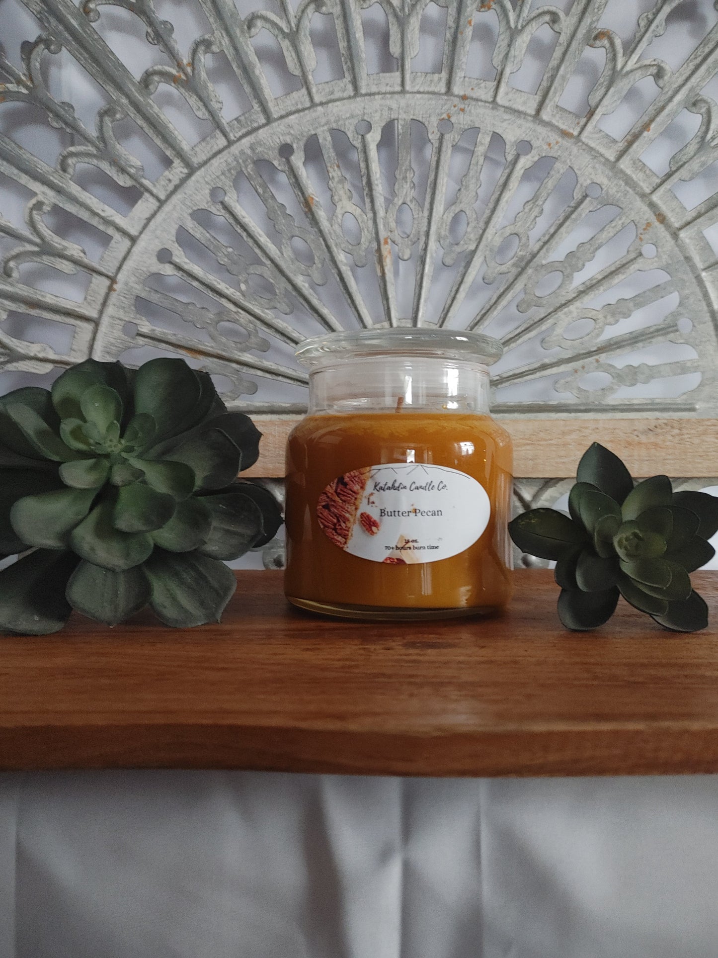 Butter Pecan 18 oz. single wick soy candle