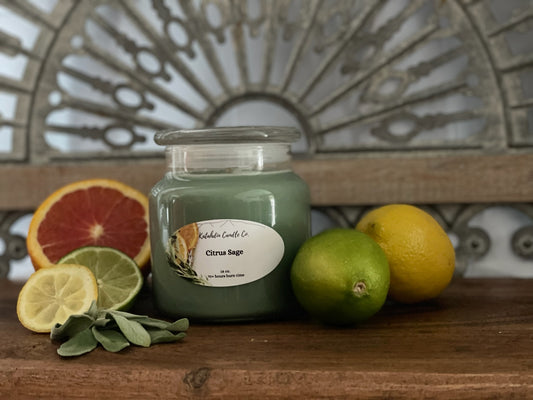 Citrus Sage 18 oz. single wick soy candle