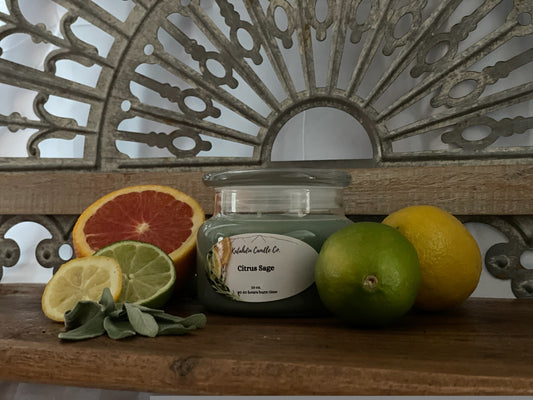 Citrus Sage 10 oz. double wick soy candle