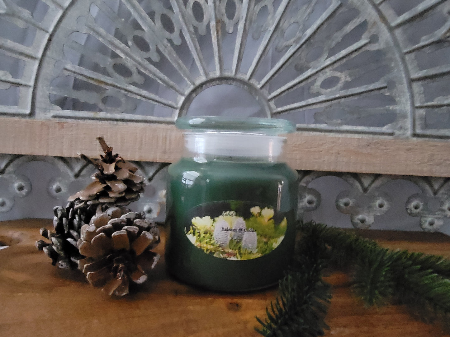 Balsam & Cedar 18 oz. single wick soy candle